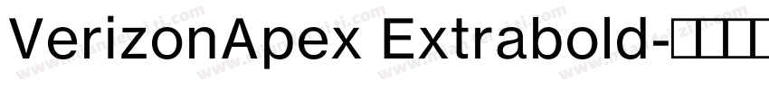 VerizonApex Extrabold字体转换